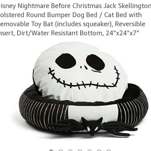 Disney Accessories - JACK SKELLINGTON ROUND PET BED